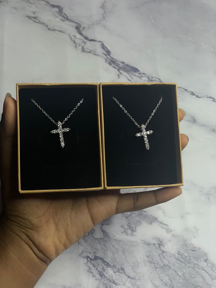 Cross necklace  Silver cross necklace 